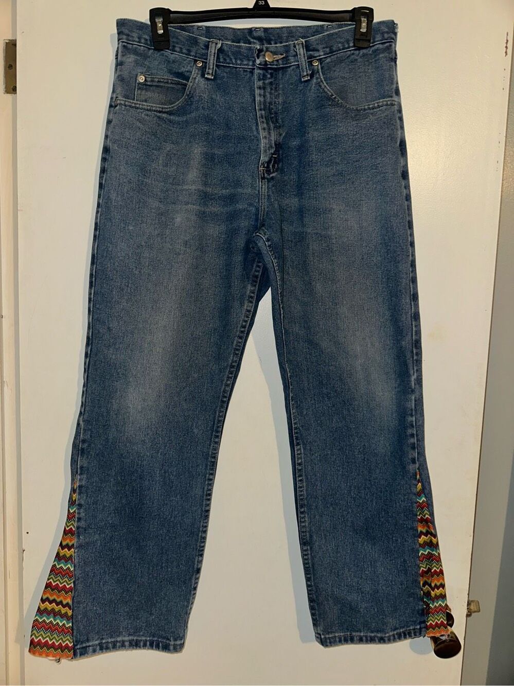 Wrangler Jeans Women’s 35 x 30 Blue Denim Straight Leg 9760WDR Classic Western P